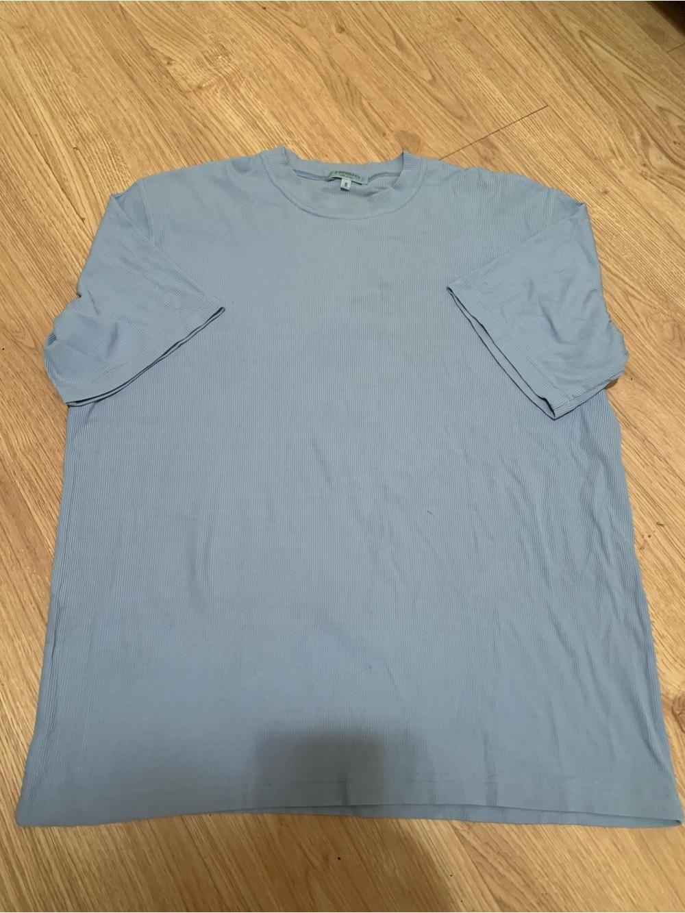 Men's Classic Light Blue Crewneck T-Shirt. M. Made in Italy